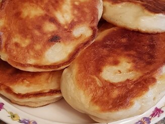 Быстрые яблочные оладушки по-польски