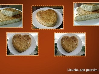 Творожный пирог с брынзой и зеленью