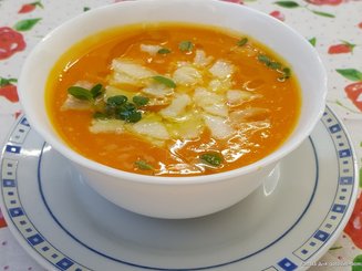 Vellutata di zucca e riso - Суп-пюре из тыквы с рисом