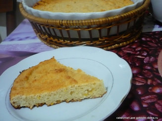 Творожный кекс с лимоном