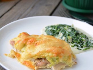 Куриное филе под кабачковой шубой