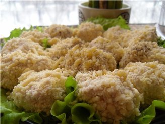 Шарики из курицы с сыром