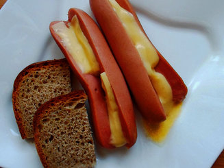 Сосиски с сыром