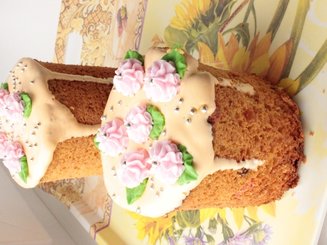 Творожный кулич с изюмом