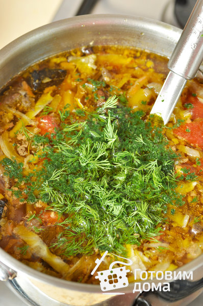 Суп с сушеными грибами и капустой фото к рецепту 8
