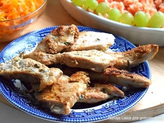 Куриное филе в йогуртово - чесночном маринаде
