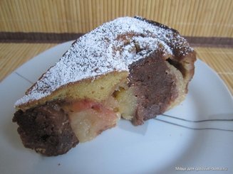 Пирог " Яблочки с шоколадом"