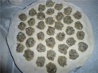 Борек (туркменские пельмени, один из вариантов)