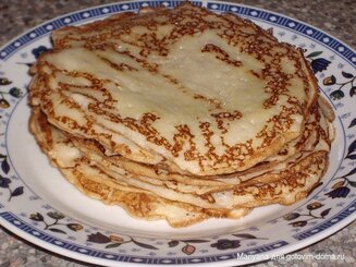 Заварные блины на кефире