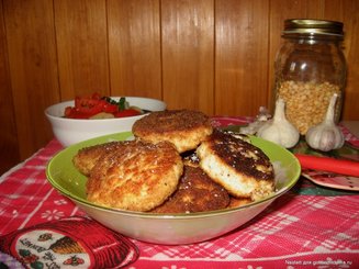 Куриные котлетки с начинкой