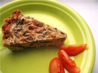 Куриное лукошко с грибным омлетом