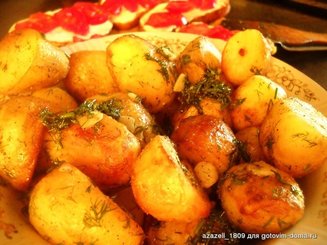 Жареный молодой картофель