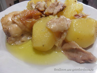 Картофель с мясом по-гречески