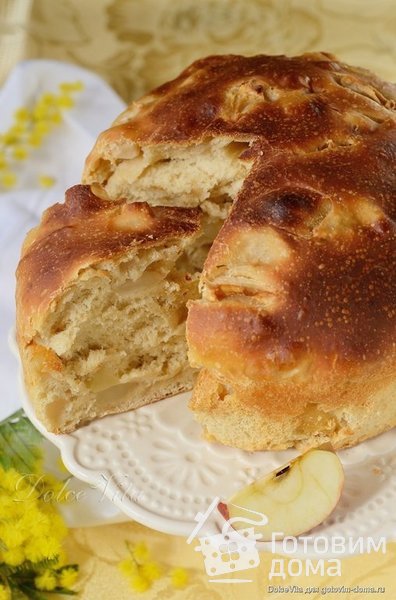 Пирог с яблоками по-белорусски фото к рецепту 6