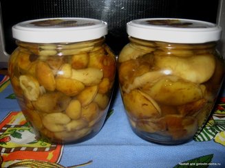 Маринованные белые грибы