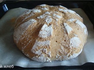 Деревенский ржаной хлеб на дрожжах