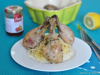 Куриные ножки, запеченые в вине