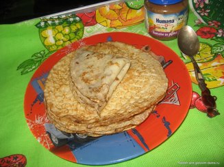 Заварные блины на кефире