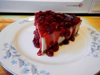 Чизкейк с клюквой