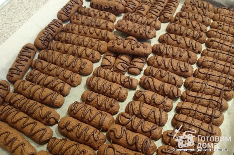 Печенье палочки в шоколаде