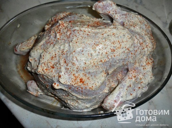 Курица, запеченная в тесте фото к рецепту 2