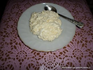 Пшенная каша с творогом