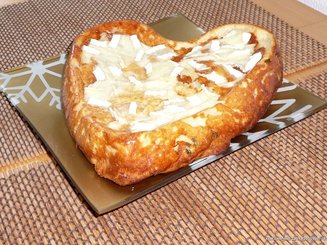 Творожно-хлебная запеканка с сыром и помидорами