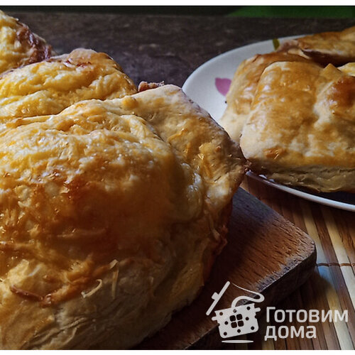 Хачапури с ветчиной и сыром