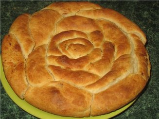 Хлеб "Роза" с сыром и укропом