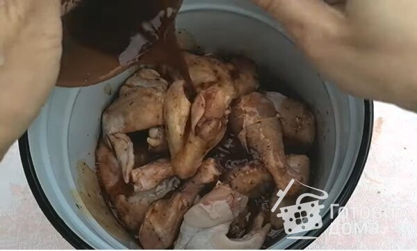 Шашлык из Курицы. Обалденный маринад + соус для шашлыка! фото к рецепту 4