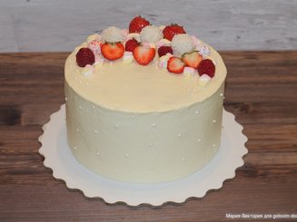 Медовик с яблочно-карамельным кремом