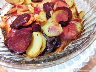 Гарнир из картофеля и свеклы