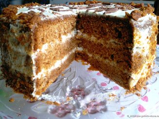 Легкий  медовик (жидкое тесто)