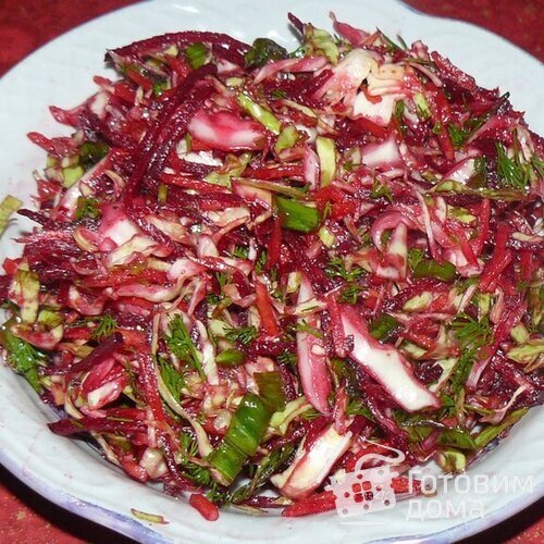 Легкий овощной салат