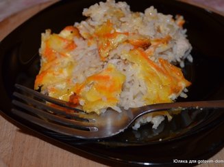Филе индейки, запеченное с рисом