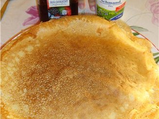 Заварные блины на кефире