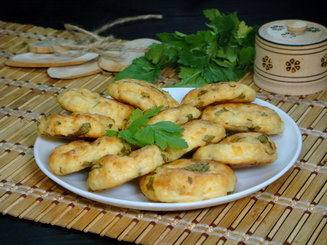 Картофельные сырники с укропом из духовки