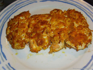Куриные отбивные в морковной панировке