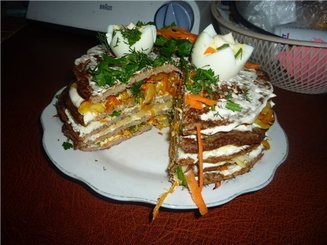 Печеночный тортик