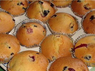 маффины с персиками