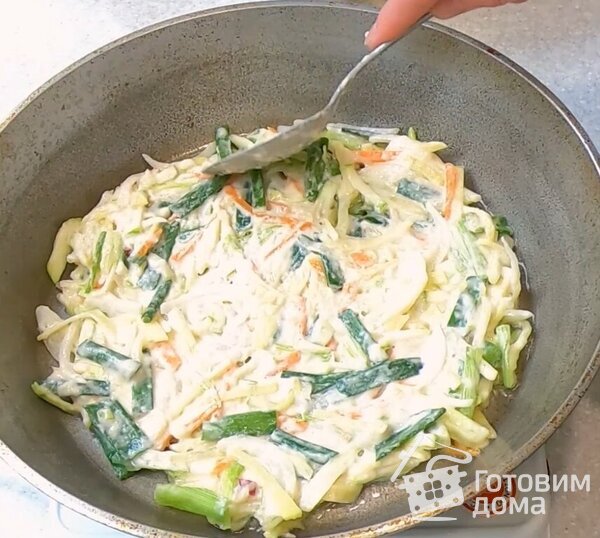 Постный овощной блин по-корейски фото к рецепту 3
