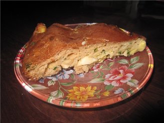 Пирог с яйцом и зеленым луком