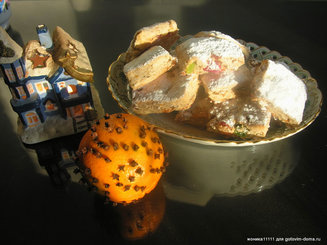 Рождественское  немецкое печенье "Mini-Stollen"