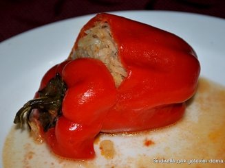 Перцы, фаршированные капустой с фаршем
