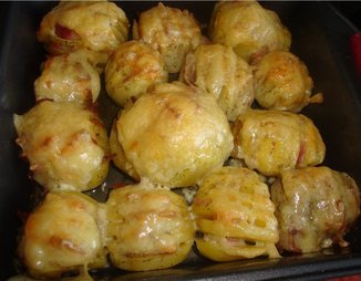 Печеный картофель с беконом или "картошка-гармошка"