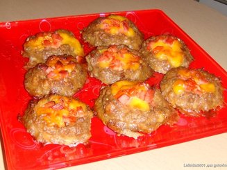 "Гнёздышки" с сыром и помидорами