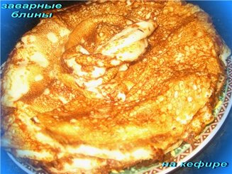 Заварные блины на кефире