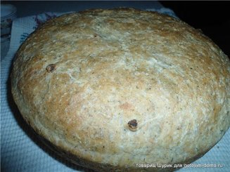 Пшеничный хлеб без замеса (на закваске или на дрожжах)