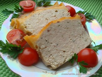 Сочный хлеб из куриного фарша
