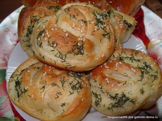 Пирожки с капустой, способ формовки